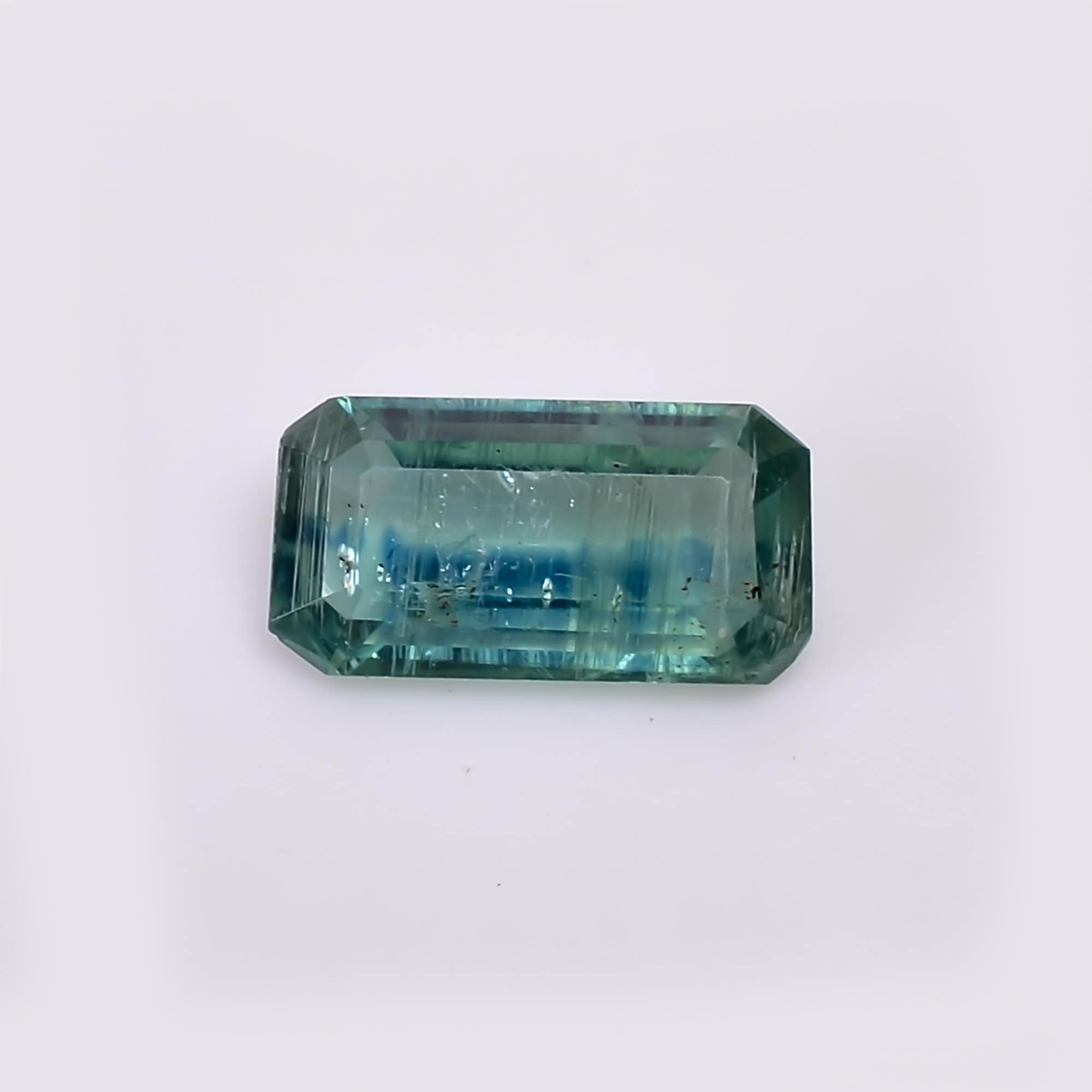 natural mix kyanite radiant shape cut stone loose gemstone